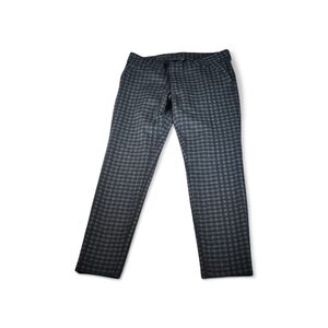 Kut from the Kloth Diana Black Checkered Skinny Ponte Pants Petite